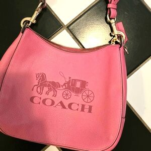 Coach Sutton Pebble Leather Hobo Shoulder Bag